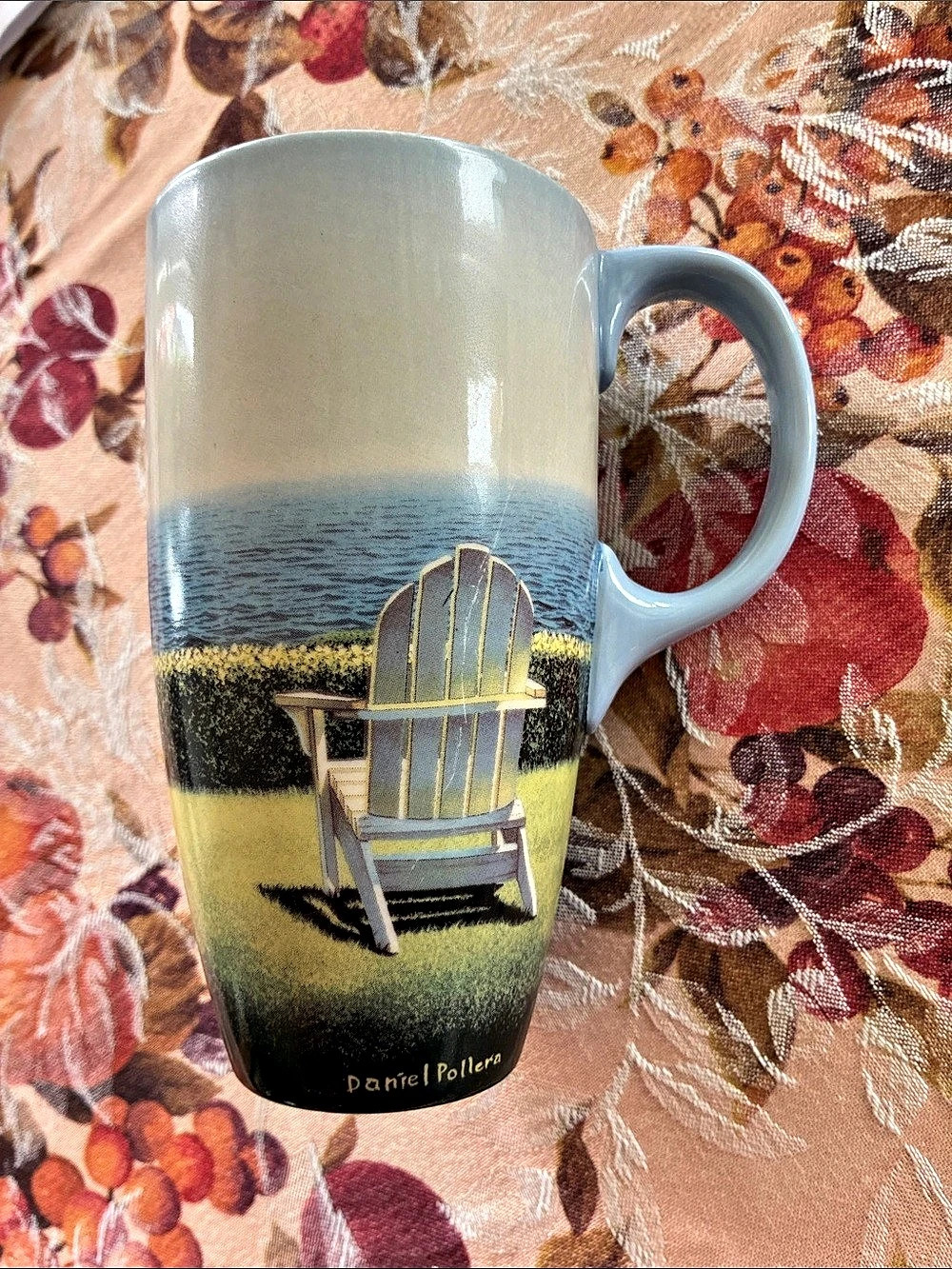 The Meeting Place Adirondack Chair Mug Blue Green